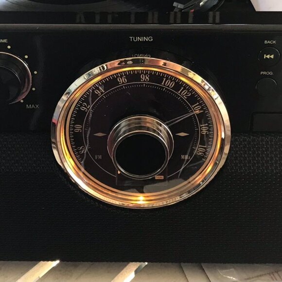 Victrola - Empire Bluetooth 6-in-1 Record Player - Gold/Brown/Black - Picture 8 of 11